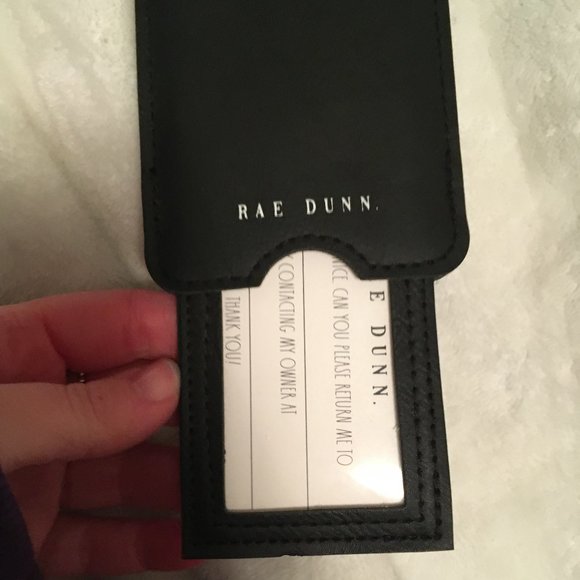 Rae Dunn black Choose Adventure travel luggage tag set of 2 nwt - Picture 5 of 6